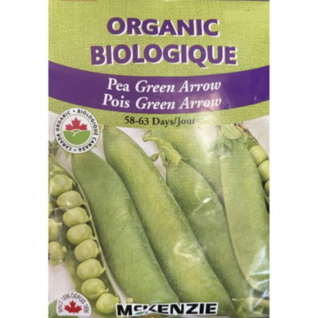McKenzie Organic Seeds Pea Green Arrow Pkg