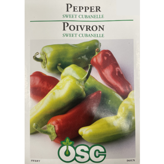 OSC Seeds Pepper Sweet Cubanelle Pkg