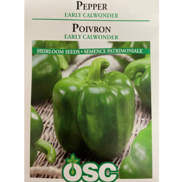 OSC Seeds Pepper Early CalWonder Pkg