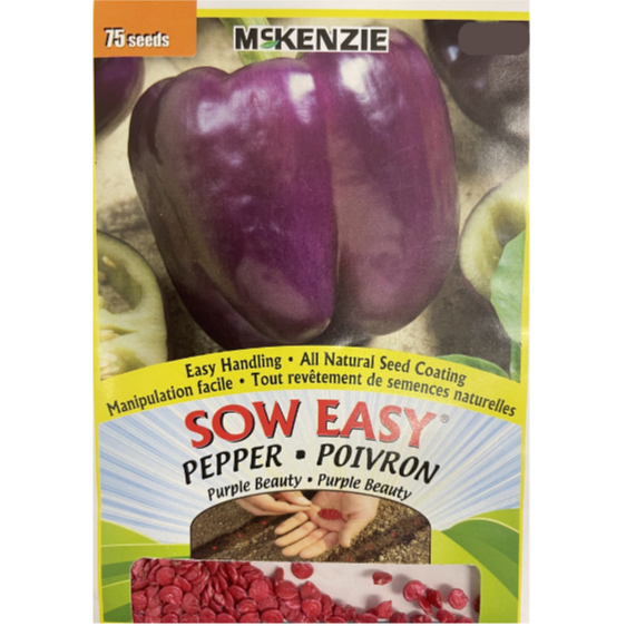 McKenzie Sow Easy Seeds Pepper Purple Beauty