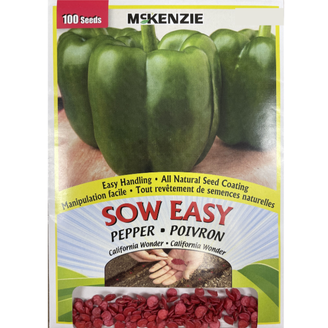 McKenzie Sow Easy Seeds Pepper California Wonder