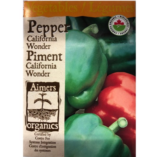 Aimers Organics Pepper California Wonder Pkg.
