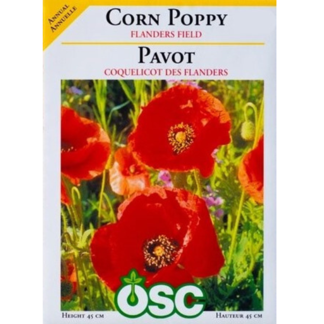 OSC Seeds Corn Poppy Flanders Field Pkg