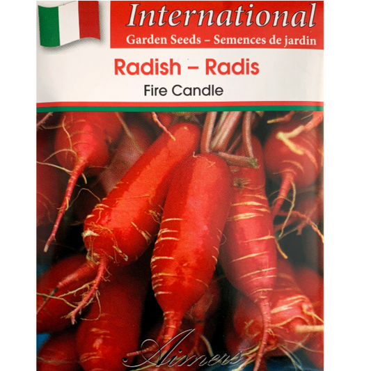 Aimers International Radish Fire Candle Pkg.