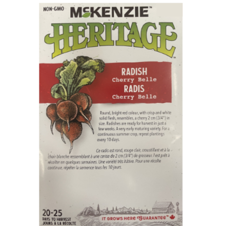 McKenzie Heritage Seed Radish Cherry Belle Pkg.