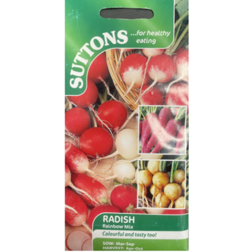Suttons Seed Radish Rainbow Mix
