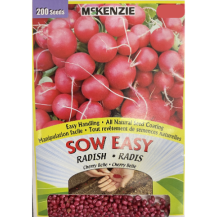 McKenzie Sow Easy Seed Radish Cherry Belle