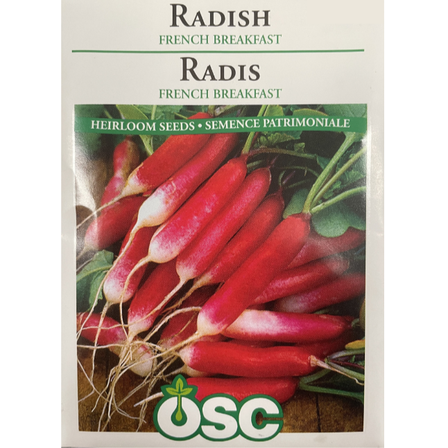 OSC Seeds Radish French Breakfast Pkg.