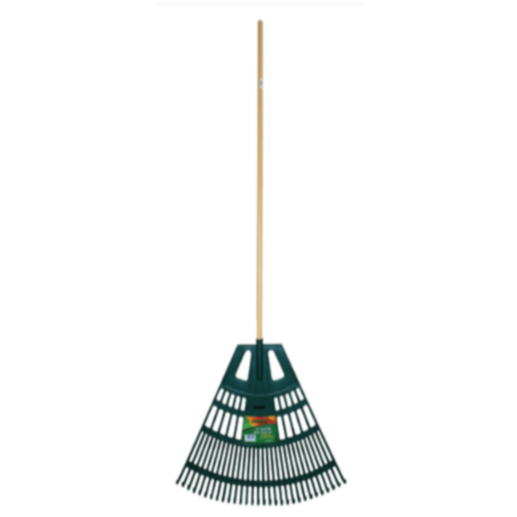 30" Poly Leaf Rake w/Wood Handle