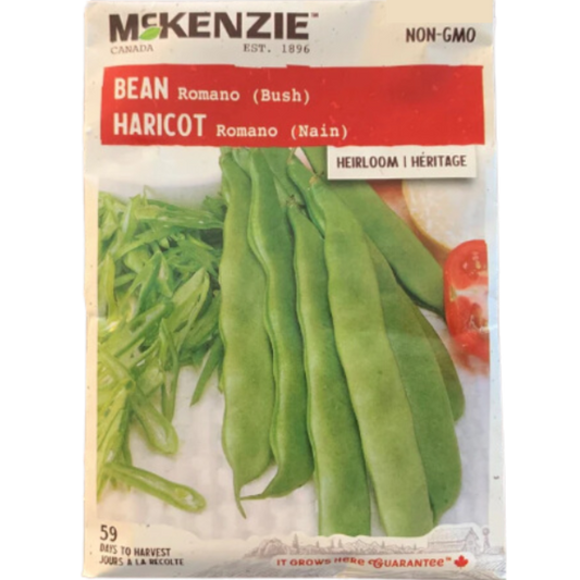 McKenzie Seed Bean Romano Bush Pkg