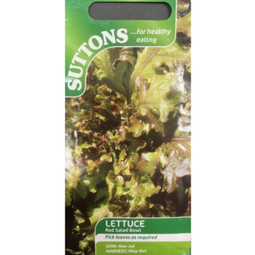 Suttons Seed Lettuce Red Salad Bowl Pkg.