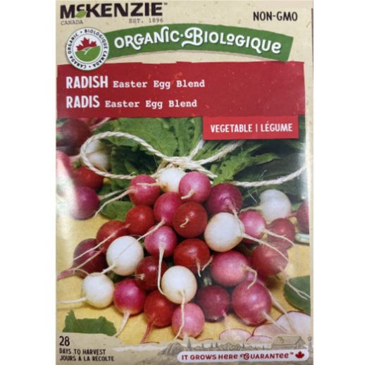 McKenzie Organic Seeds Radish Easter Egg Blend Pkg