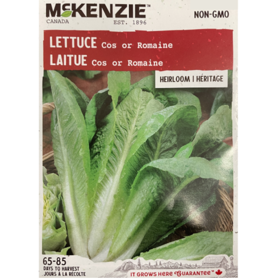 McKenzie Seed Lettuce Cos or Romaine Pkg.