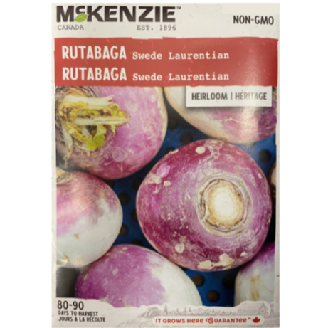 McKenzie Seed Rutabaga Swede Laurentian Pkg