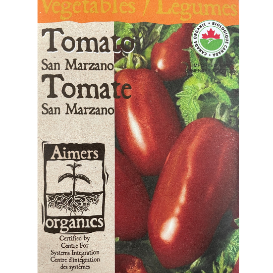 Aimers Organics Tomato San Marzano Pkg.