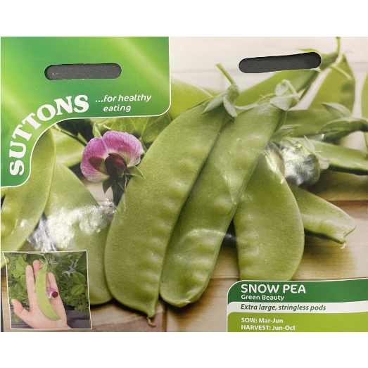 Suttons Seed Snow Pea Green Beauty Pack