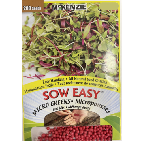McKenzie Sow Easy Seeds Micro Greens Hot Mix