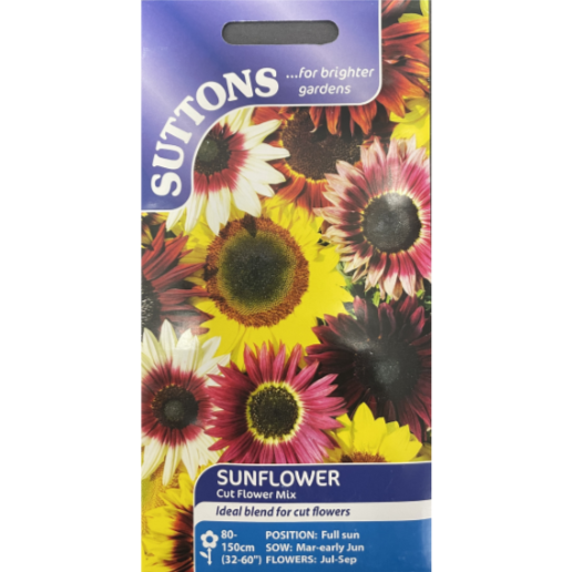 Suttons Seed Sunflower Cut Flower Mix