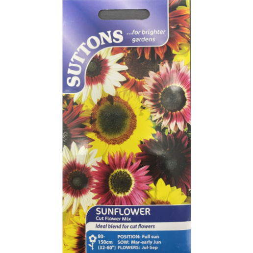 Suttons Seed Sunflower Cut Flower Mix Pkg.