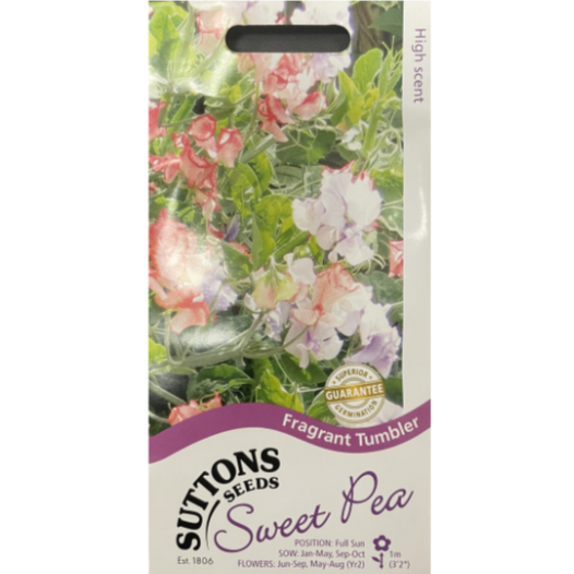 Suttons Seed Sweet Pea Fragrant Tumbler