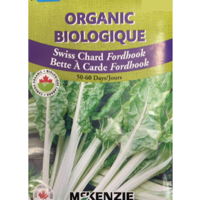 McKenzie Seeds Organic Swiss Chard Fordhook Pkg