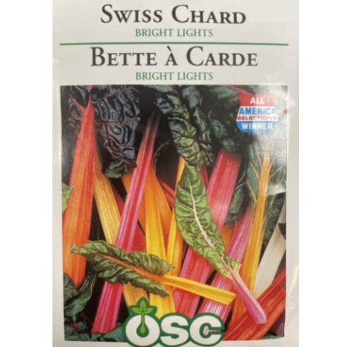 OSC Seeds Swiss Chard Bright Lights Pkg