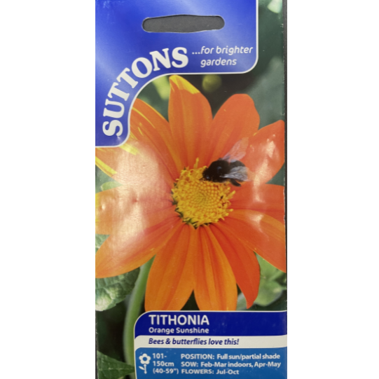Suttons Seed Tithonia Orange Sunshine