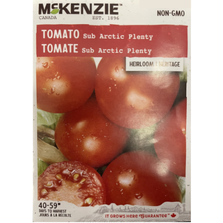 McKenzie Seed Tomato Sub Arctic Plenty Pkg