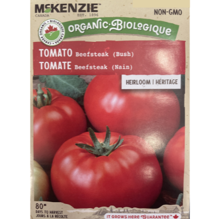 McKenzie Organic Seeds Tomato Beefsteak Bush Pkg
