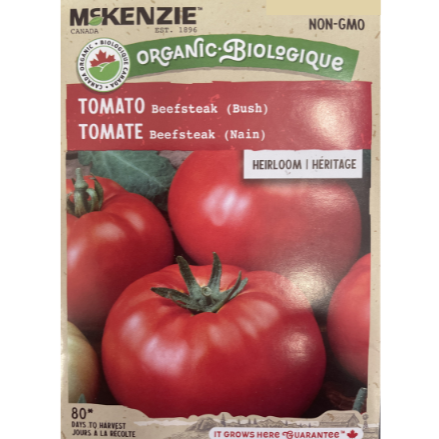 McKenzie Organic Seed Tomato Beefsteak Bush Pkg.