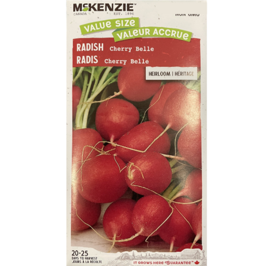 McKenzie Seed Radish Cherry Belle Value Size