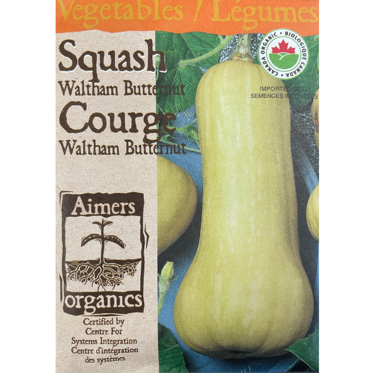 Aimers Organics Squash Waltham Butternut