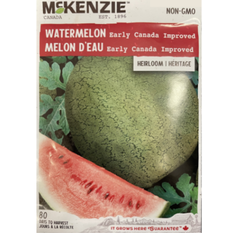 McKenzie Seed Watermelon Early Canada Improved Pkg