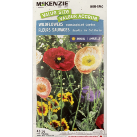 McKenzie Seed Wildflowers Hummingbird Garden Value Size
