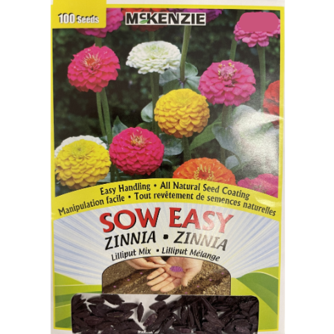 McKenzie Sow Easy Seeds Zinnia Lilliput