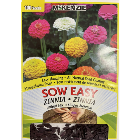 McKenzie Sow Easy Seed Zinnia Lilliput