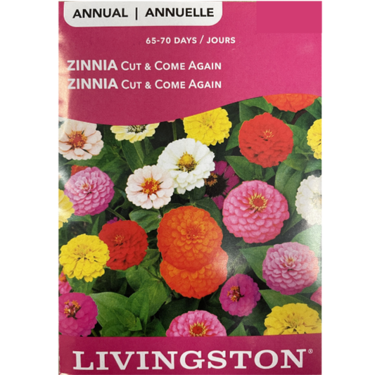 Livingston Seeds Zinnia Cut and Come Again Pkg