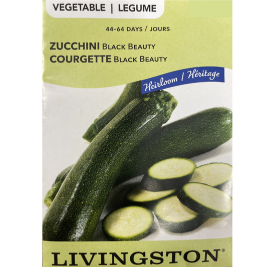 Livingston Seeds Zucchini Black Beauty Pkg