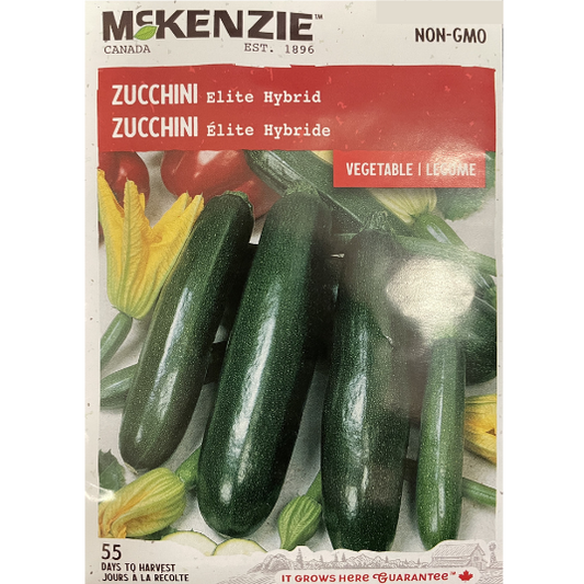 McKenzie Seed Zucchini Elite Hybrid Pkg