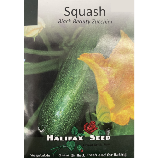 Halifax Seed Squash Black Beauty Zucchini Pkg.