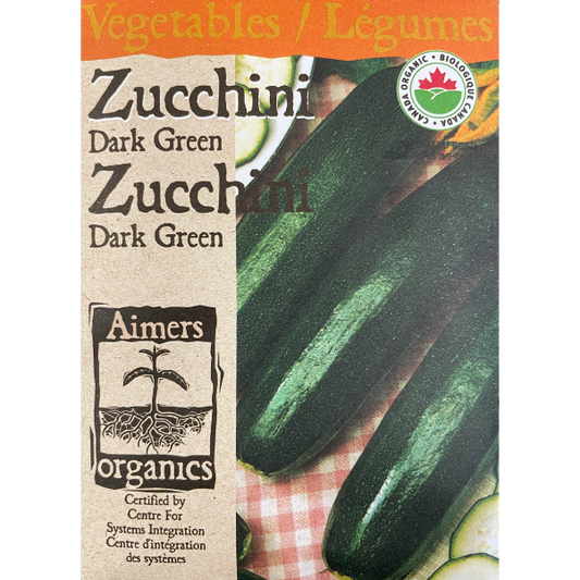 Aimers Organics Zucchini Dark Green