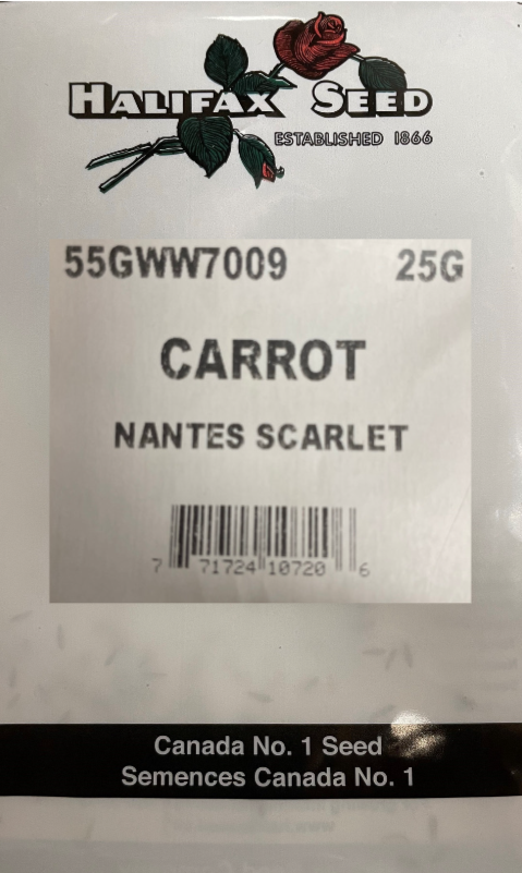 Halifax Seed Carrot Nantes Scarlet 25g