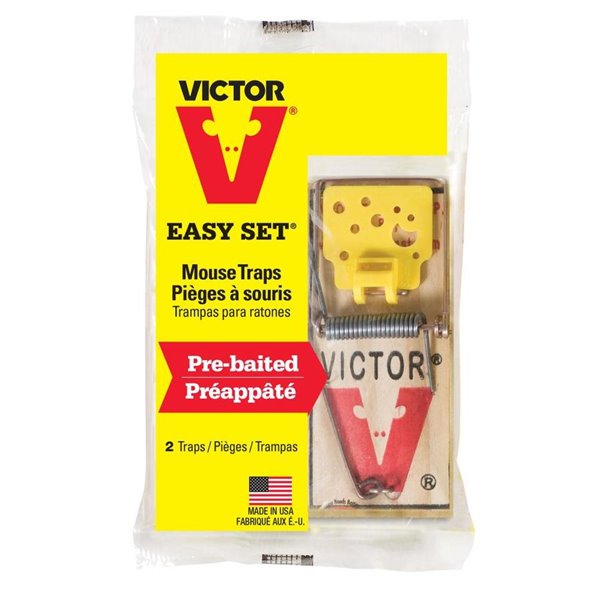 Victor - Easy Set Mouse Traps 2/pkg