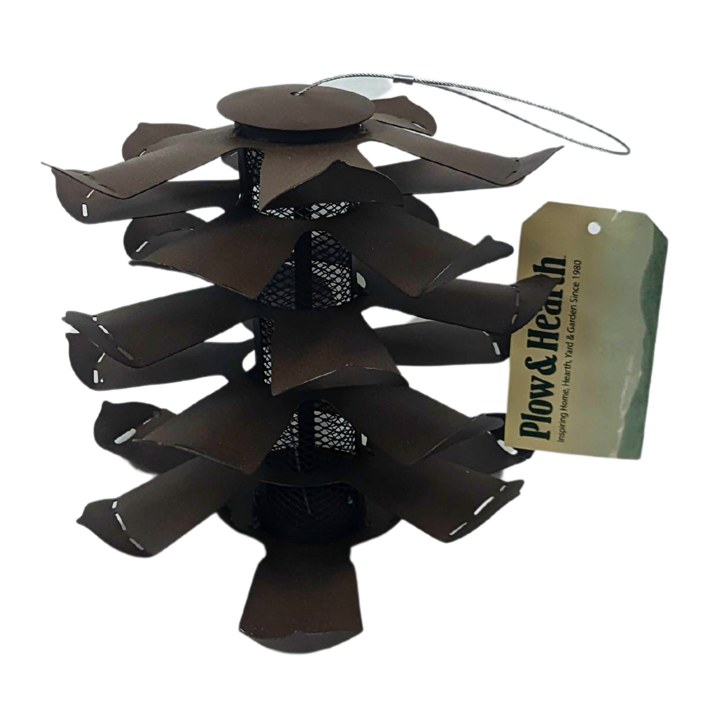 Metal Pine Cone Bird Feeder