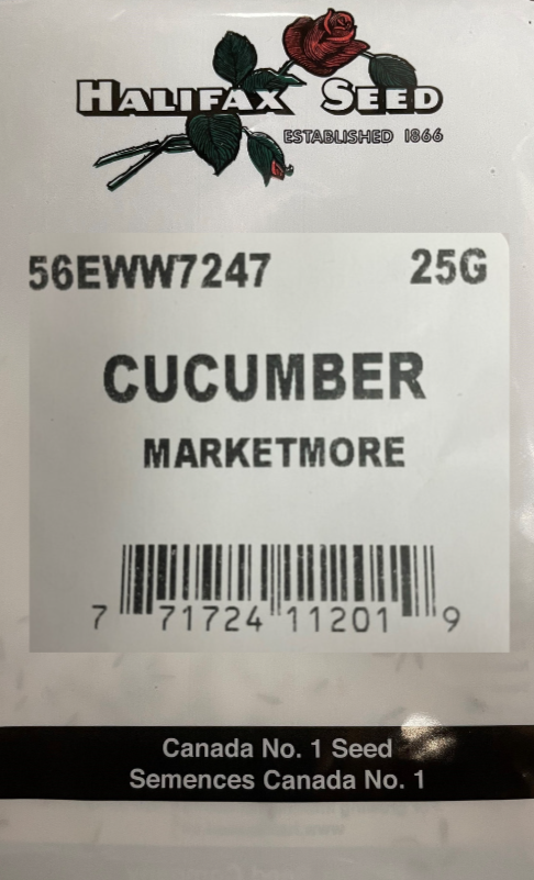 Halifax Seed Cucumber Marketmore 25g