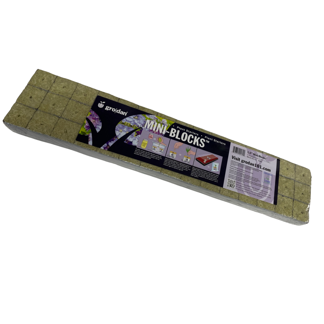 Rockwool Grodan Start 1.5" Mini Blocks 45/pkg Scott's Nursery Ltd.